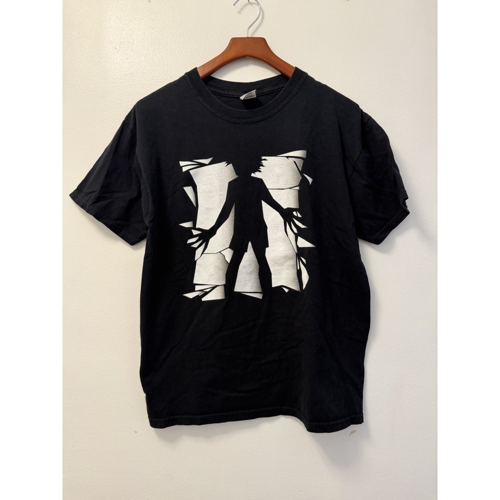 Vintage Edward Scissorhands Babydoll Black T Shirt Men's M Y2K 90s Movie Tee